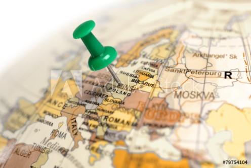 Picture of Location Poland Green pin on the map